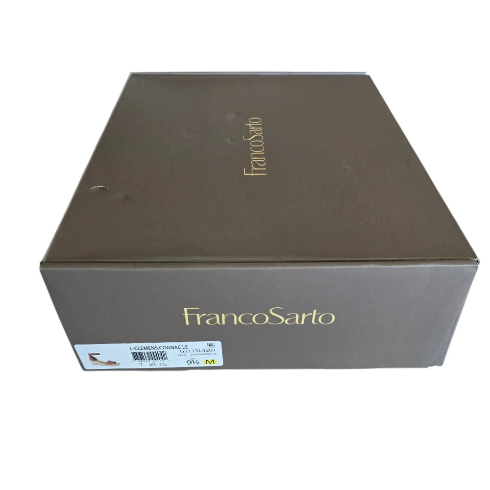 NIB Franco Sarto Clemens Raffia Espadrille Wedge Sandal, Size 9.5 (M)